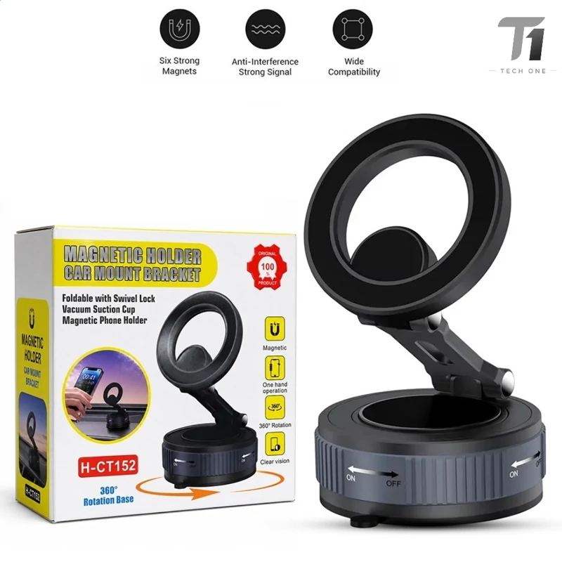 پایه نگهدارنده مغناطیسی گوشی خودرو مدل H-CT152