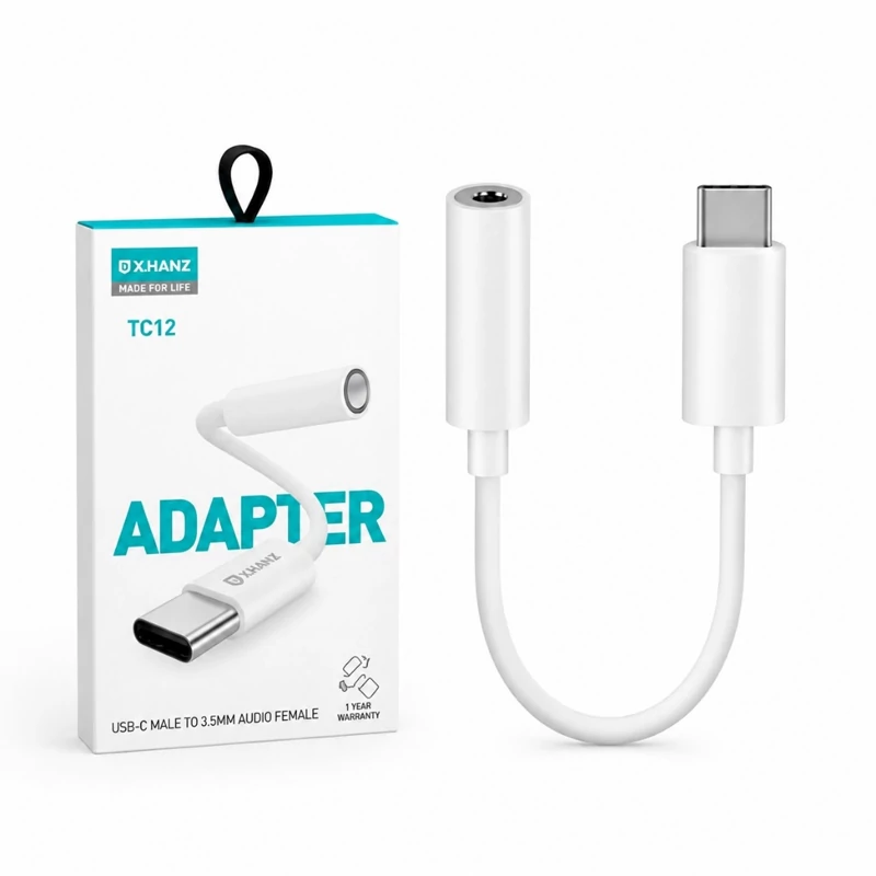تبدیل USB-C به جک 3.5 میلی متری X.HANZمدلTC12