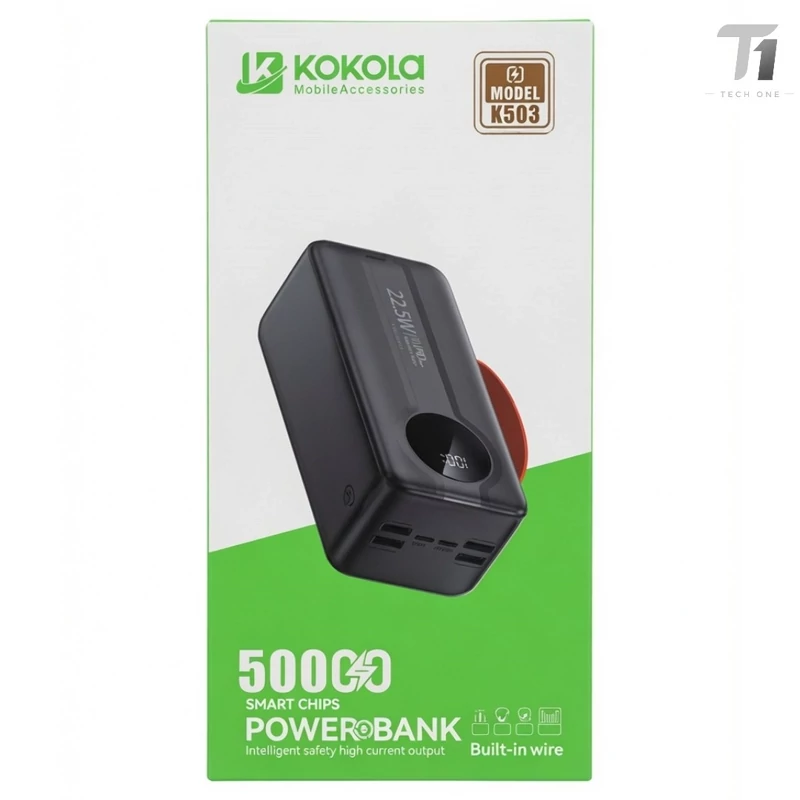 پاوربانک KOKOLA مدل K503 ظرفیت 50000 mAh